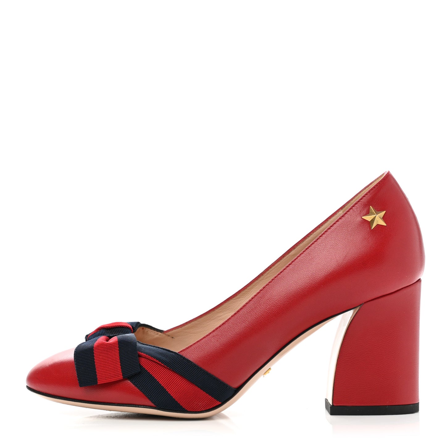 Calfkin Web Bow Pumps 36 Hibiscus Red