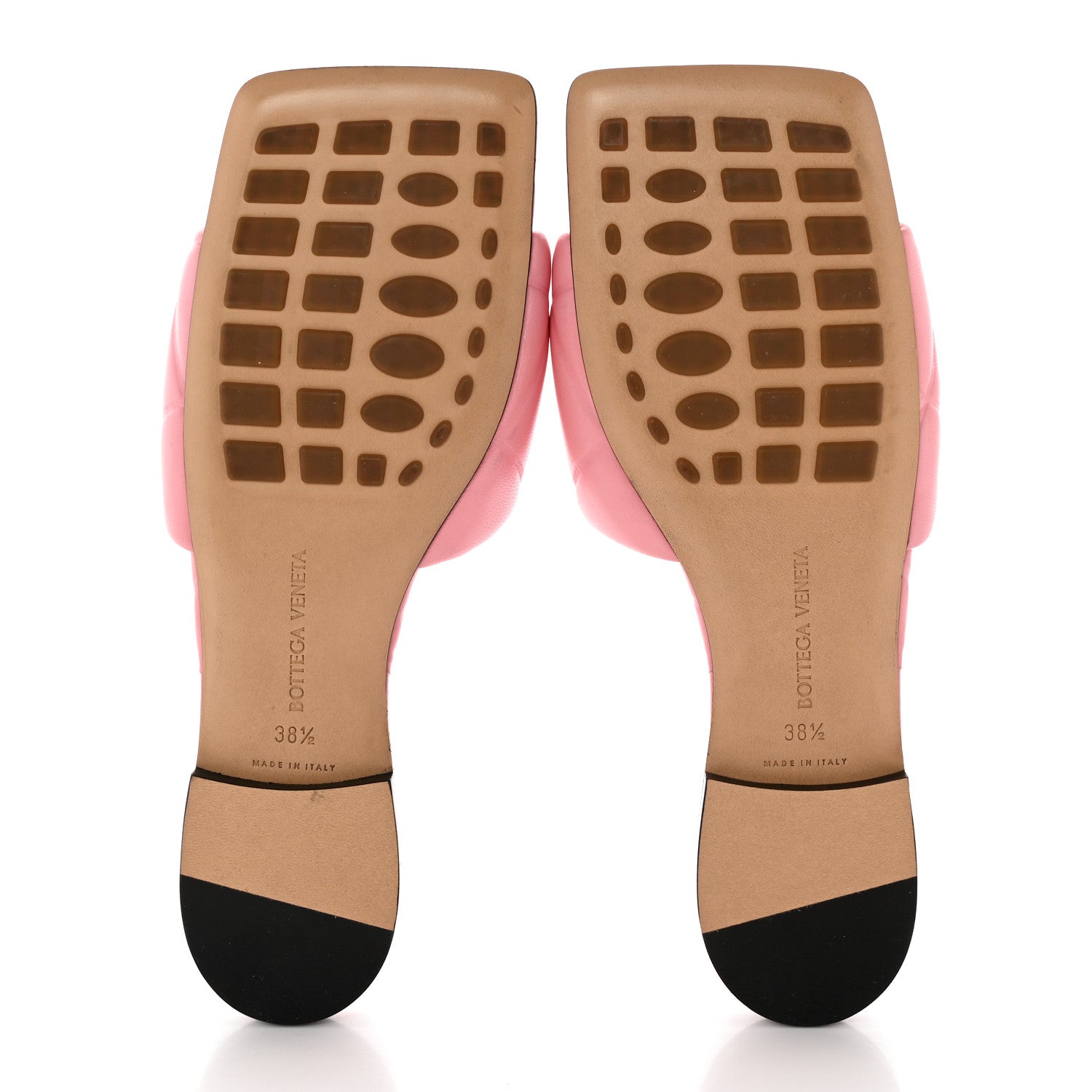 Bottega Veneta Nappa Quilted Rubber Lido Flat Sandals 38.5 Blossom 5 of 12