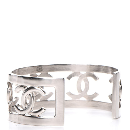Chanel Metal CC Cuff Silver 3 of 5