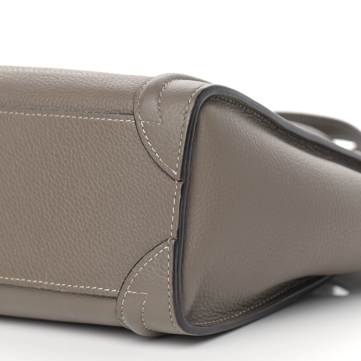 Drummed Calfskin Nano Luggage Souris