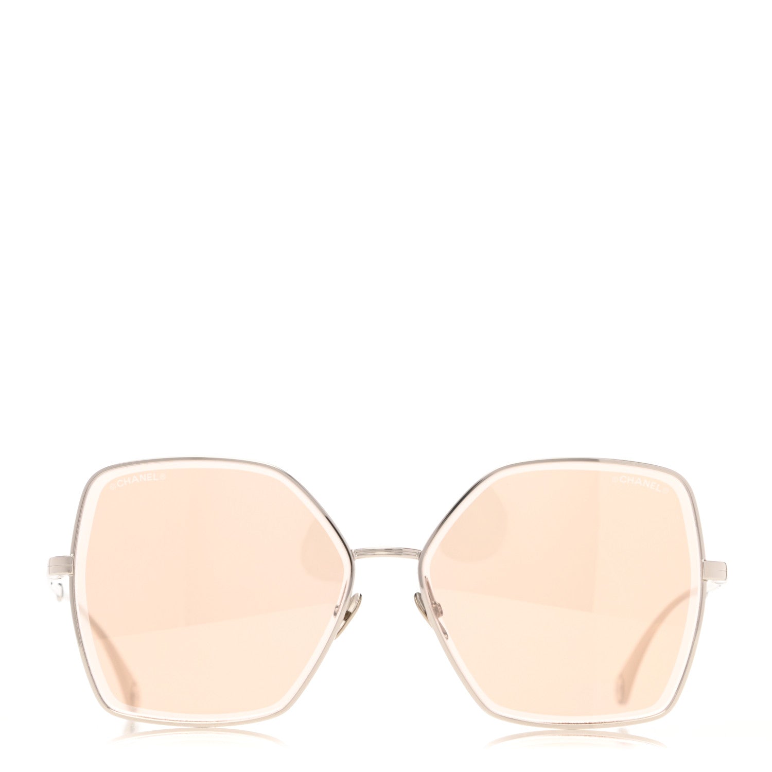 Chanel Metal Butterfly Removable Pearl Chain Sunglasses 4262 Pink 3 of 12
