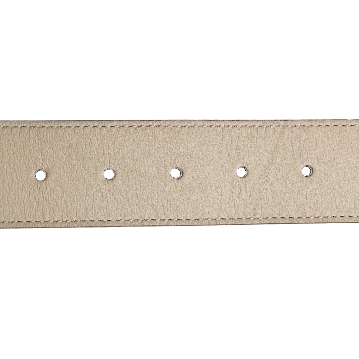Gucci Calfskin Double G 40mm Belt 80 32 Mystic White 5 of 5