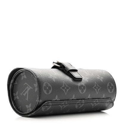 Louis Vuitton Monogram Eclipse 3 Watch Travel Case 4 of 11