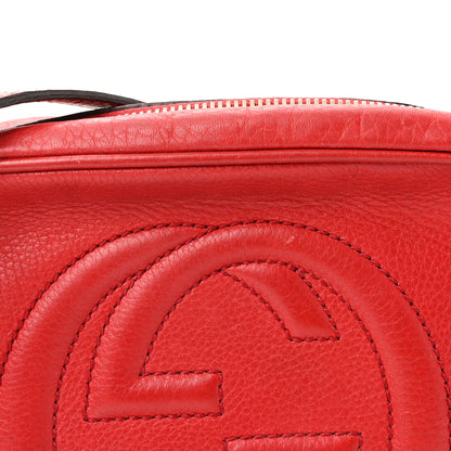Gucci Pebbled Calfskin Small Soho Disco Bag Tabasco Red 8 of 10