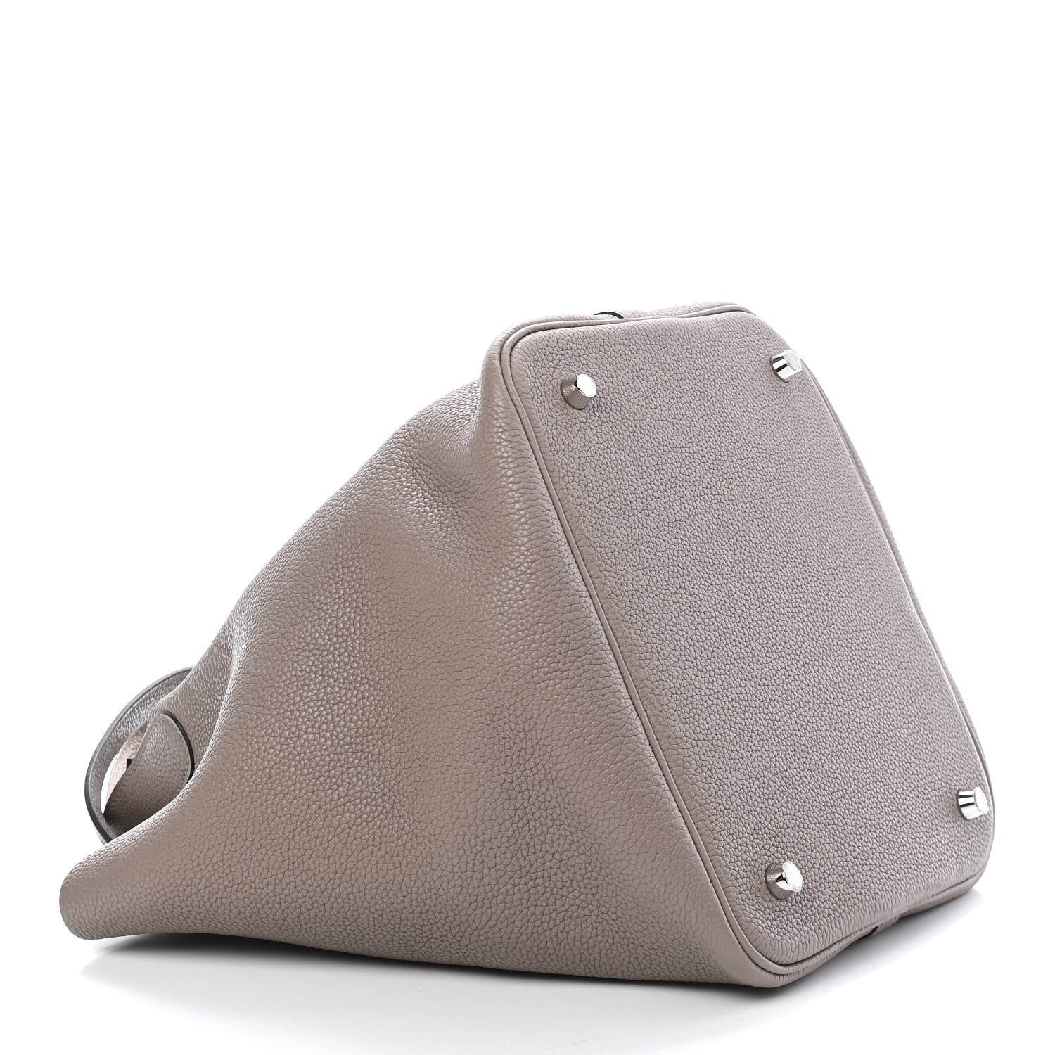 Hermes Taurillon Maurice Picotin Lock 22 MM Gris Asphalte 3 of 8