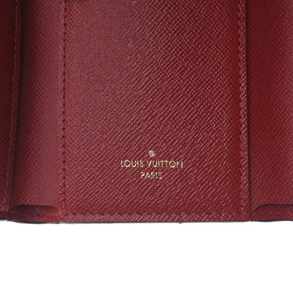 Louis Vuitton Damier Ebene Victorine Wallet Red 5 of 8