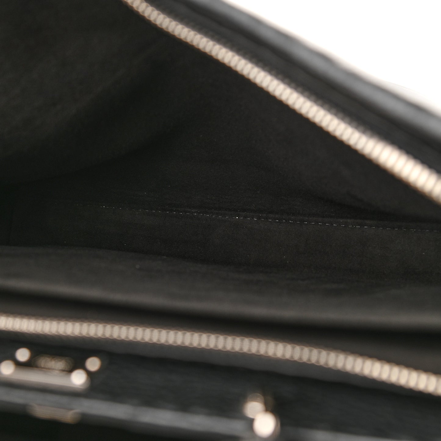 Cuoio Romano Selleria Fendi Stamp Patch Large Mens Peekaboo Iconic Essential Satchel Black Grigio