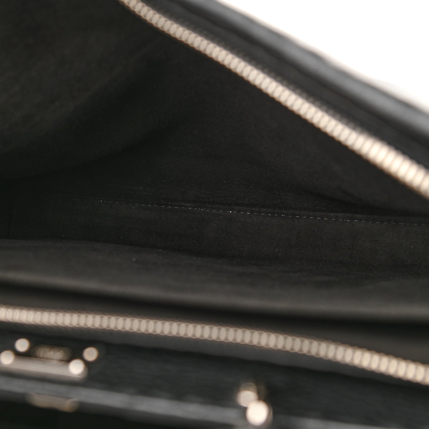 Fendi Cuoio Romano Selleria Fendi Stamp Patch Large Mens Peekaboo Iconic Essential Satchel Black Grigio 6 of 10