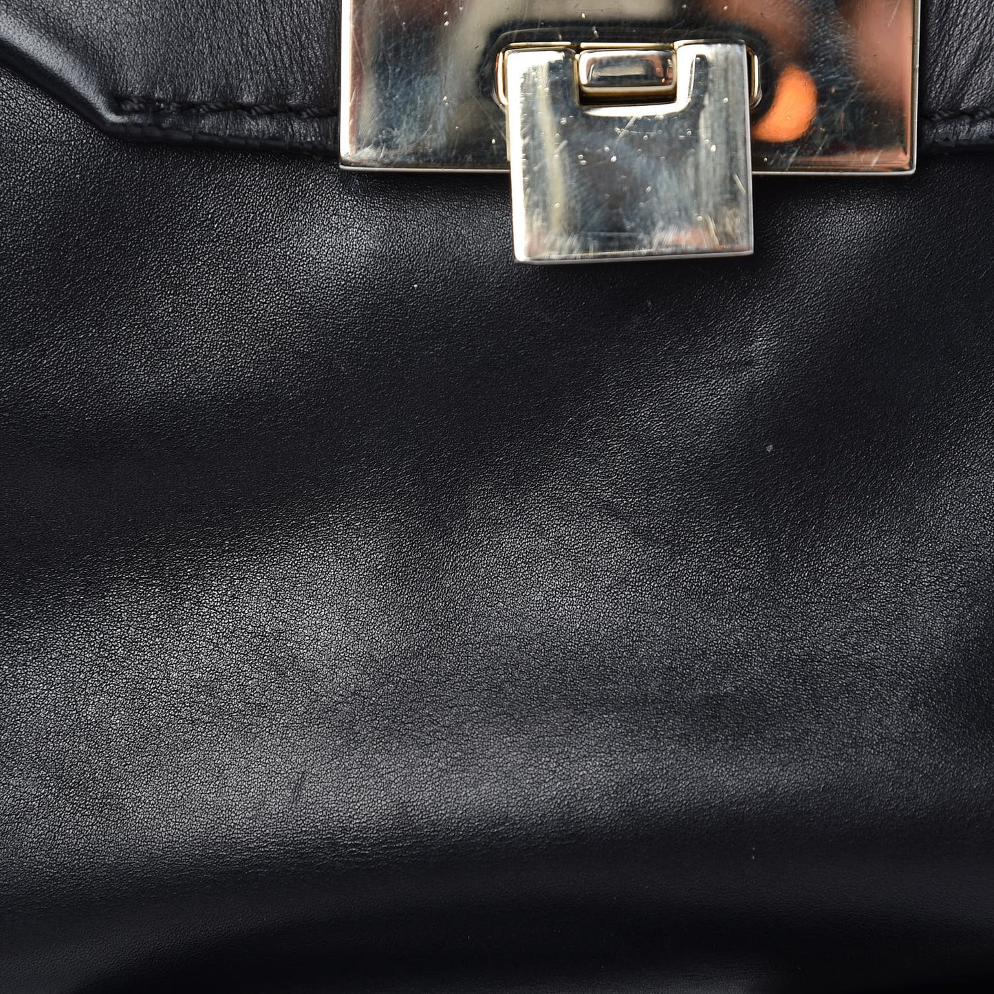 Calfskin Pauline Messenger Bag Black