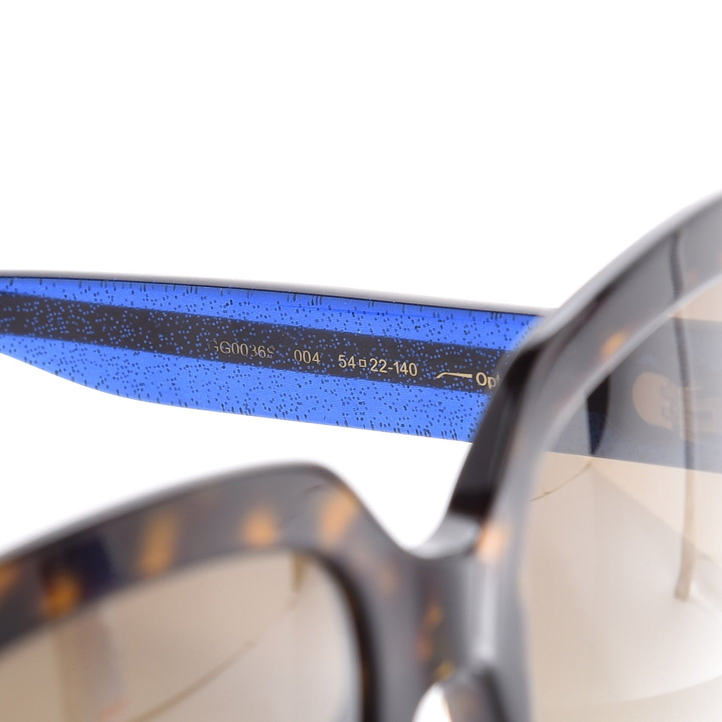 Oversize Square Web GG 0036S Sunglasses Tortoise