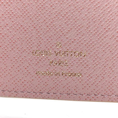 Louis Vuitton Damier Azur Victorine Wallet Rose Ballerine 6 of 9