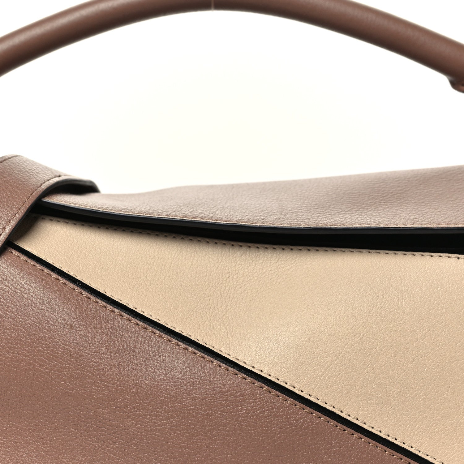 Loewe Calfskin Medium Puzzle Bag Sand Hazelnut Ash 7 of 9