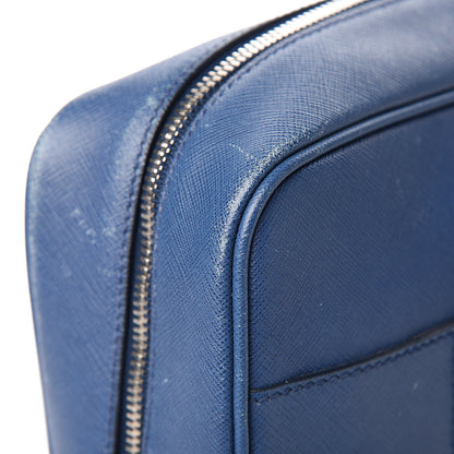 Prada Saffiano Travel Briefcase Bluette 11 of 18