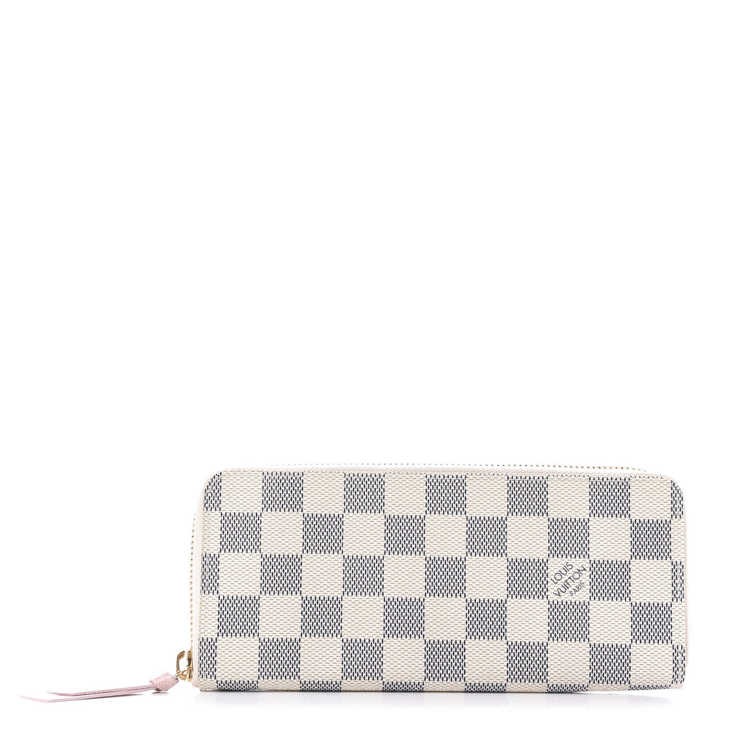Damier Azur Clemence Wallet Rose Ballerine