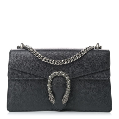 Gucci Pebbled Calfskin Small Dionysus Shoulder Bag Black 1 of 9