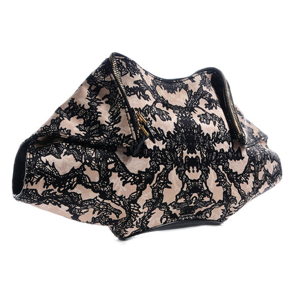 Alexander McQueen Silk De Manta Lace Print Clutch 3 of 7