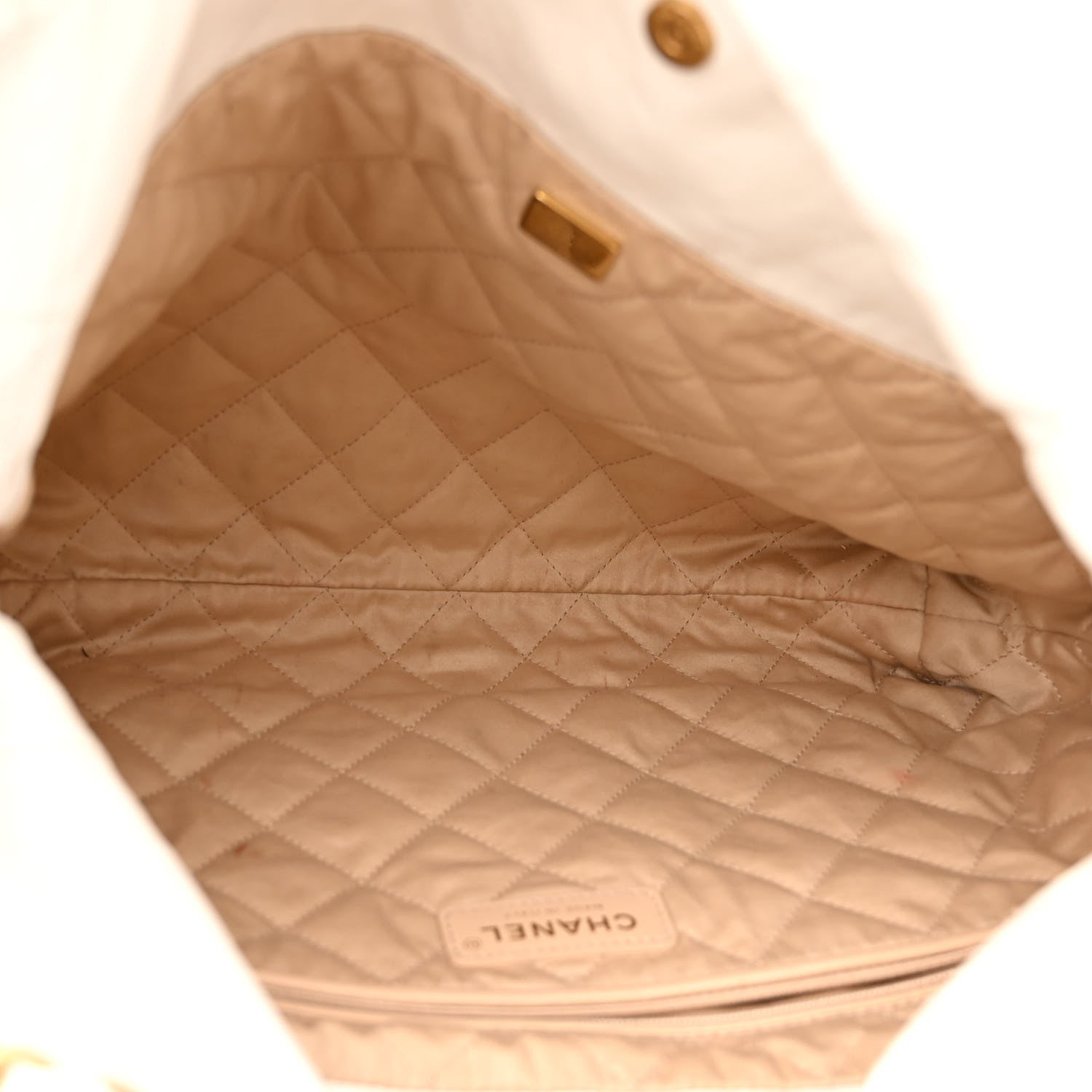 Chanel Shiny Calfskin Quilted Small Chanel 22 White 6 of 11
