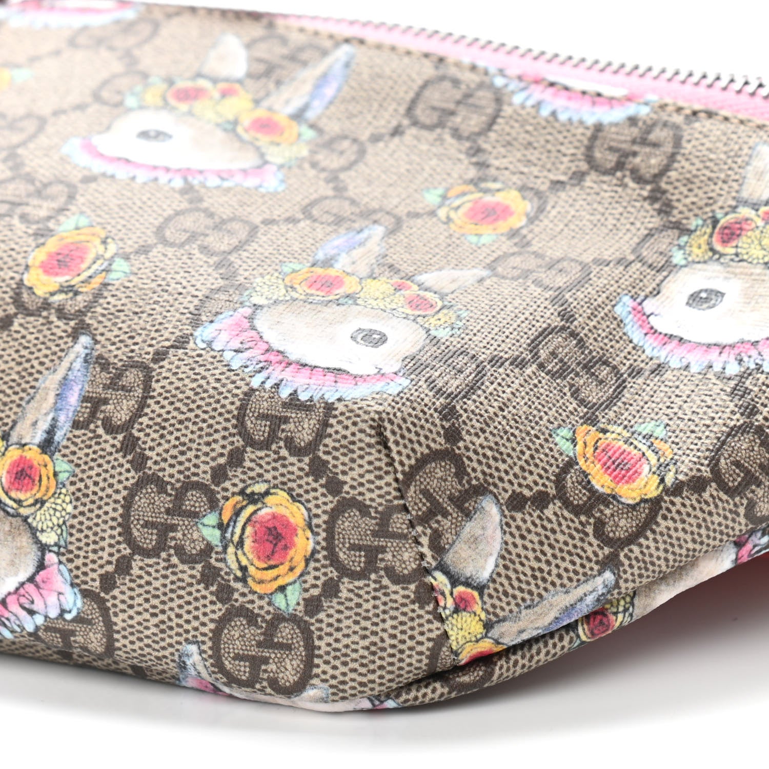 Gucci GG Supreme Monogram Childrens Bunny Print Belt Bag Multicolor 10 of 10