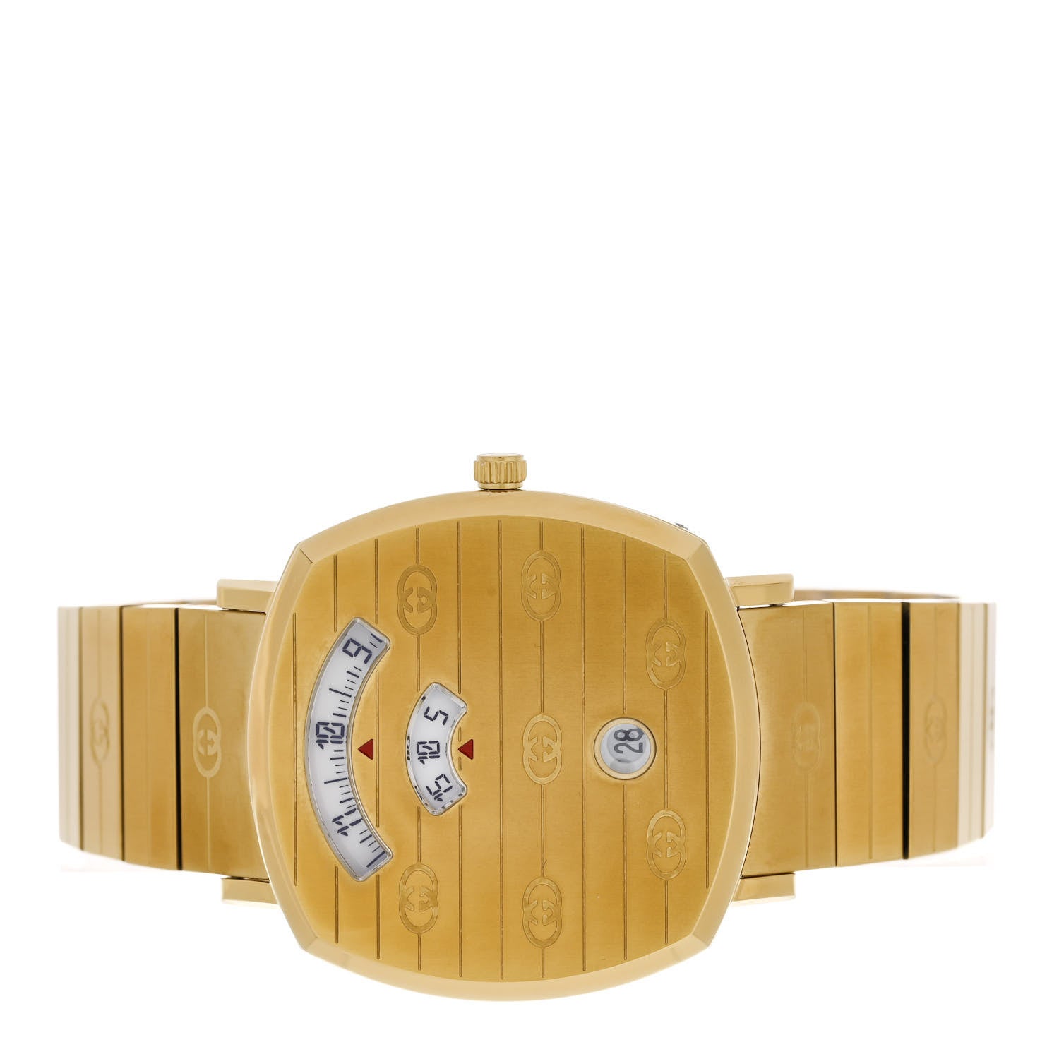 Gucci Stainless Steel 38mm Grip Quartz Watch Gold 2 of 5