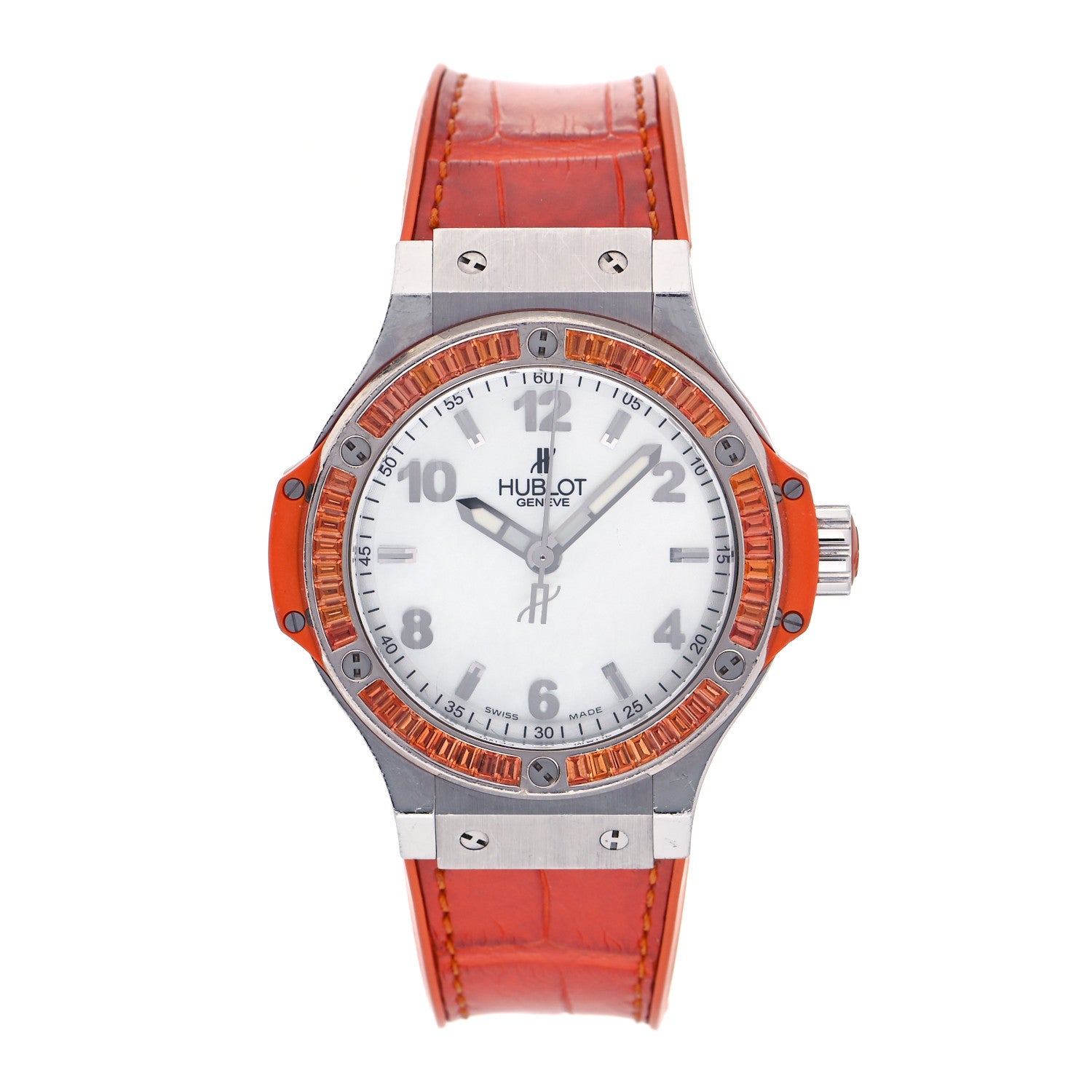 Hublot Stainless Steel Alligator Orange Sapphire 38mm Big Bang Tutti Fruitti Quartz Watch 361.SO.6010.LR.1906 1 of 4