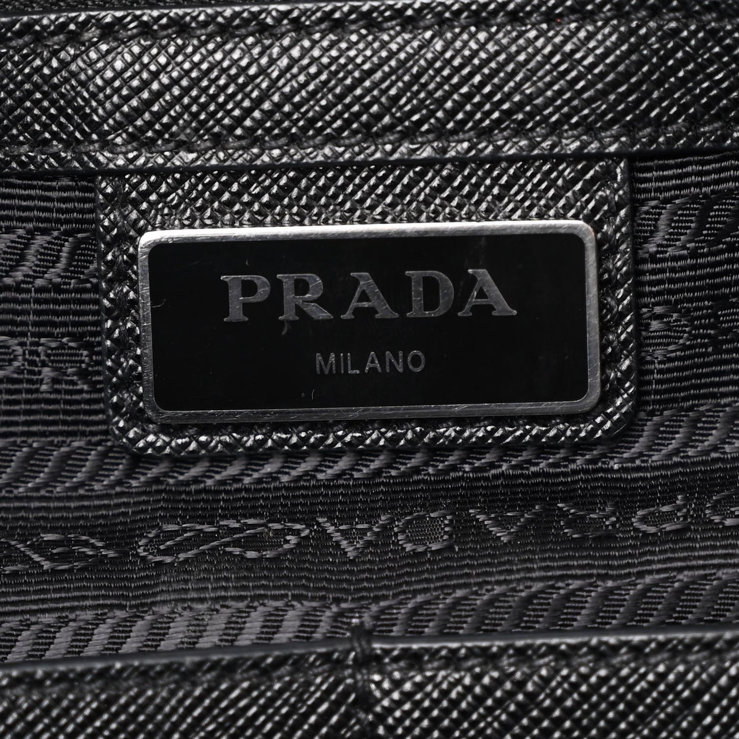 Tessuto Nylon Saffiano Tote Black
