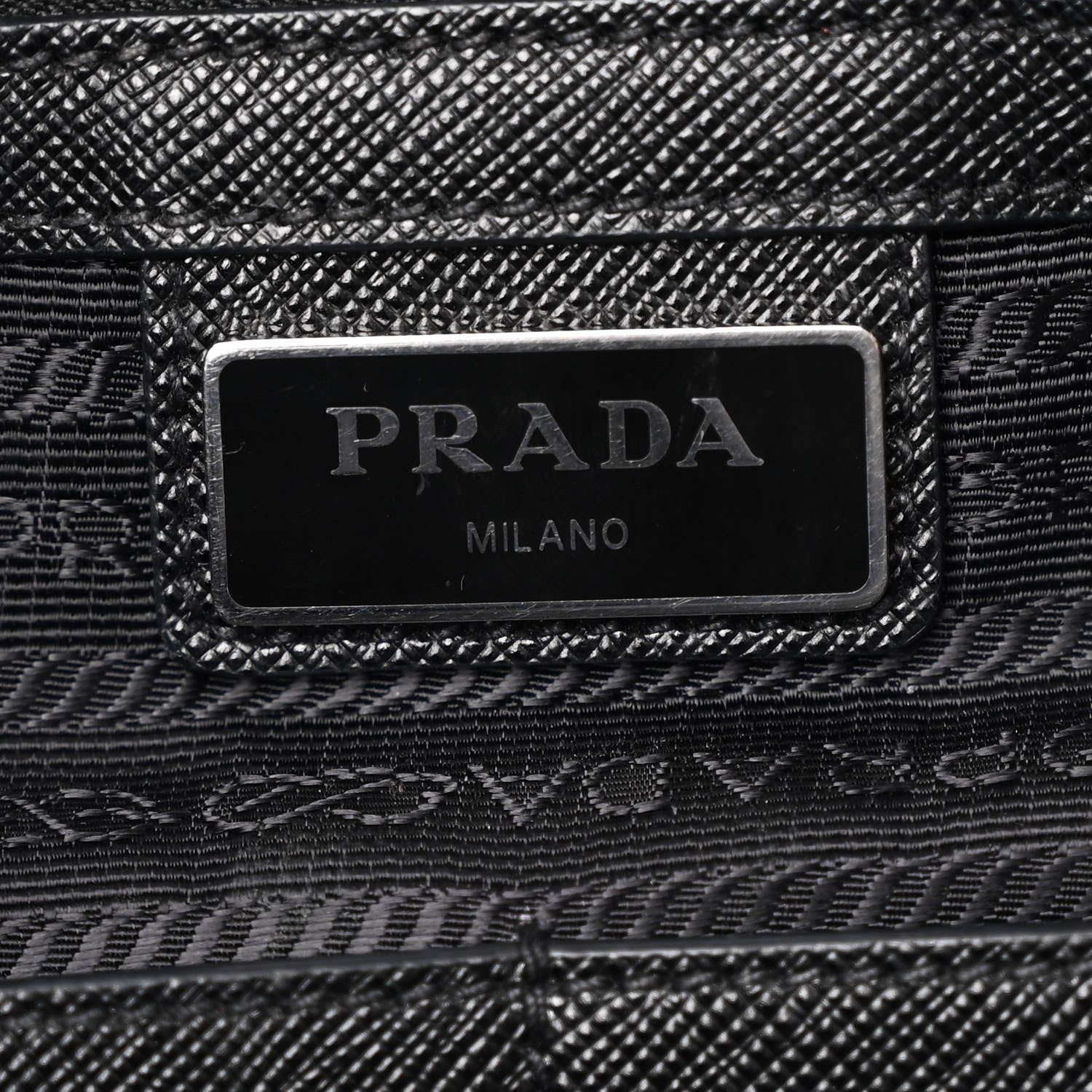 Prada Tessuto Nylon Saffiano Tote Black 6 of 11