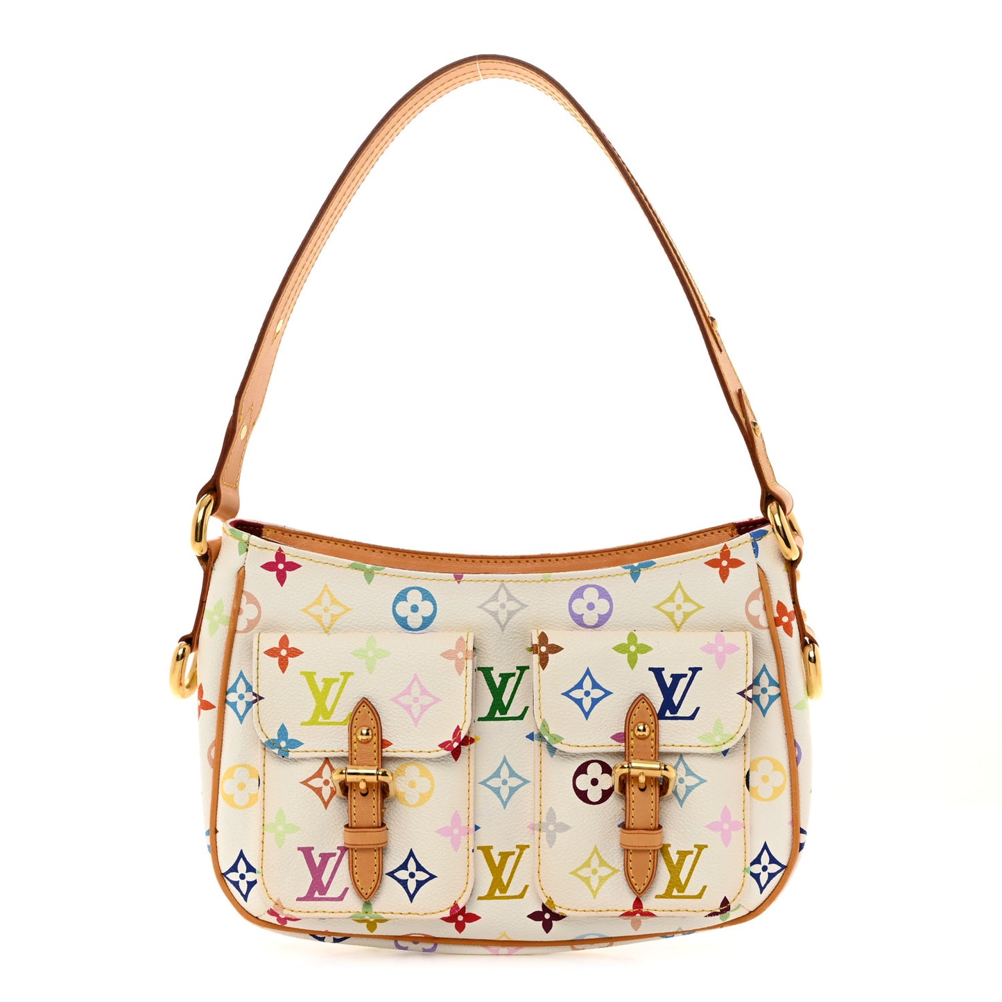 LOUIS VUITTON Monogram Multicolor Lodge PM White