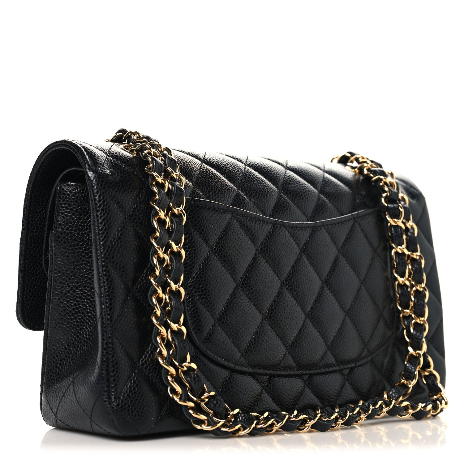 Chanel Caviar Quilted Medium Double Flap Black 3 of 11