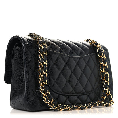 Chanel Caviar Quilted Medium Double Flap Black 3 of 11