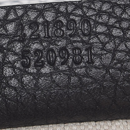 Gucci Calfskin Small GG Marmont Top Handle Bag Black 7 of 8