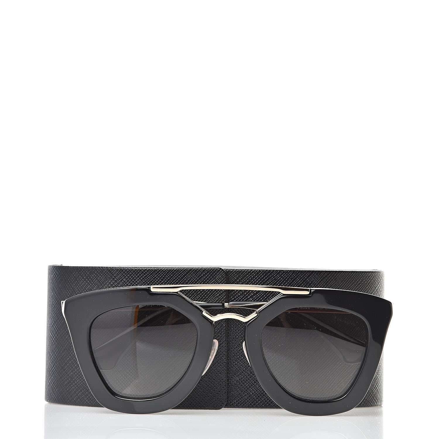 Prada Acetate Cinema Sunglasses SPR 09Q Black 9 of 9