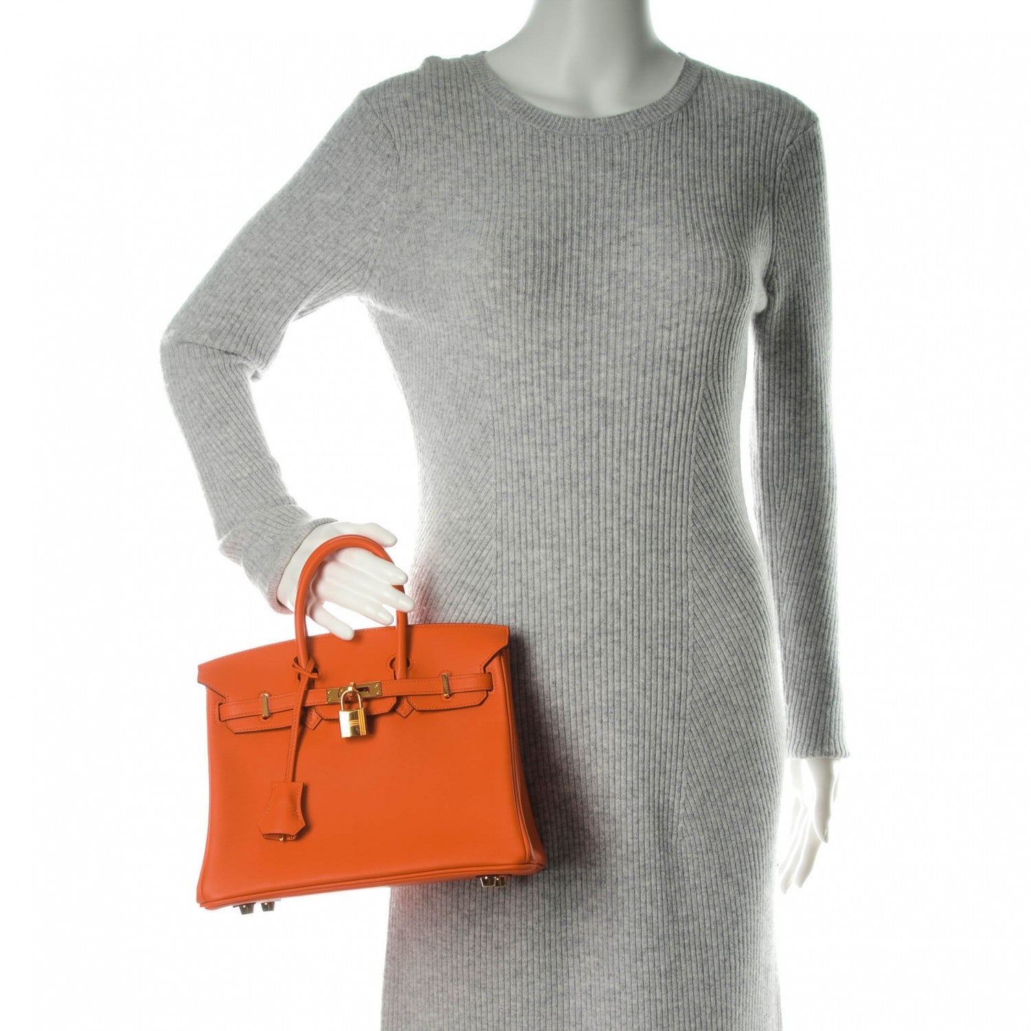 Hermes Swift Birkin 25 Orange 2 of 26