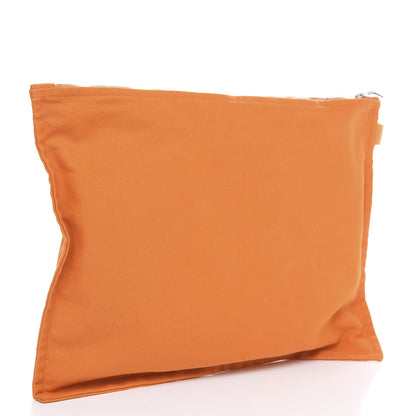 Hermes Cotton Canvas Bora Bora Pouch Set Orange 2 of 11