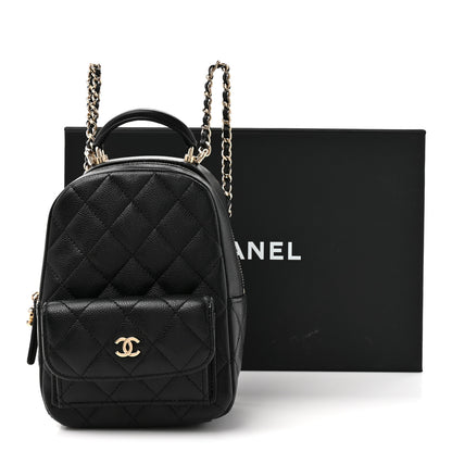 Chanel Caviar Quilted CC Mini Classic Backpack Black 11 of 11