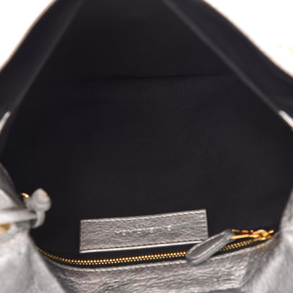 Balenciaga Agneau Giant 12 Gold Hardware Envelope Strap Clutch Gris Aluminum 6 of 11