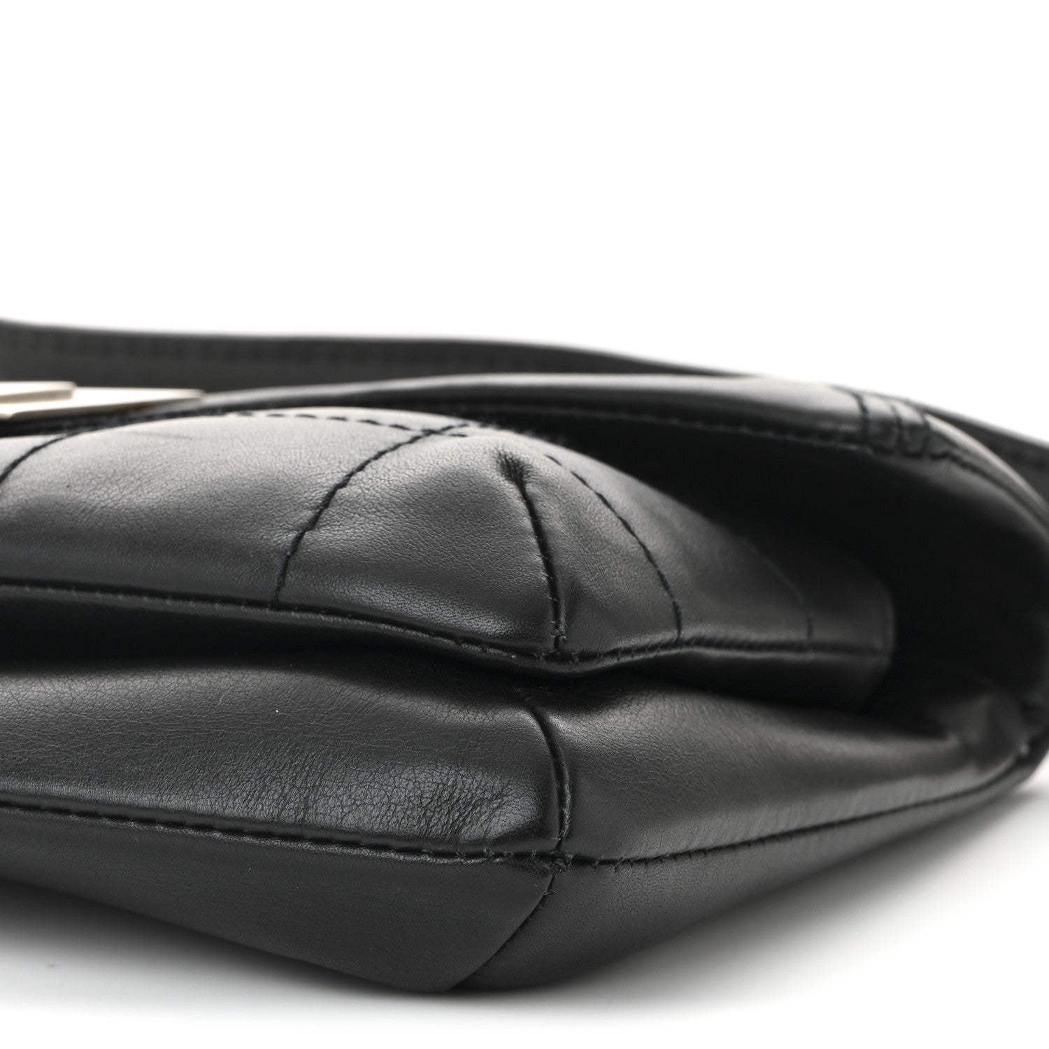 Chanel Calfskin Square Stitched Mademoiselle Shoulder Bag Black 10 of 10