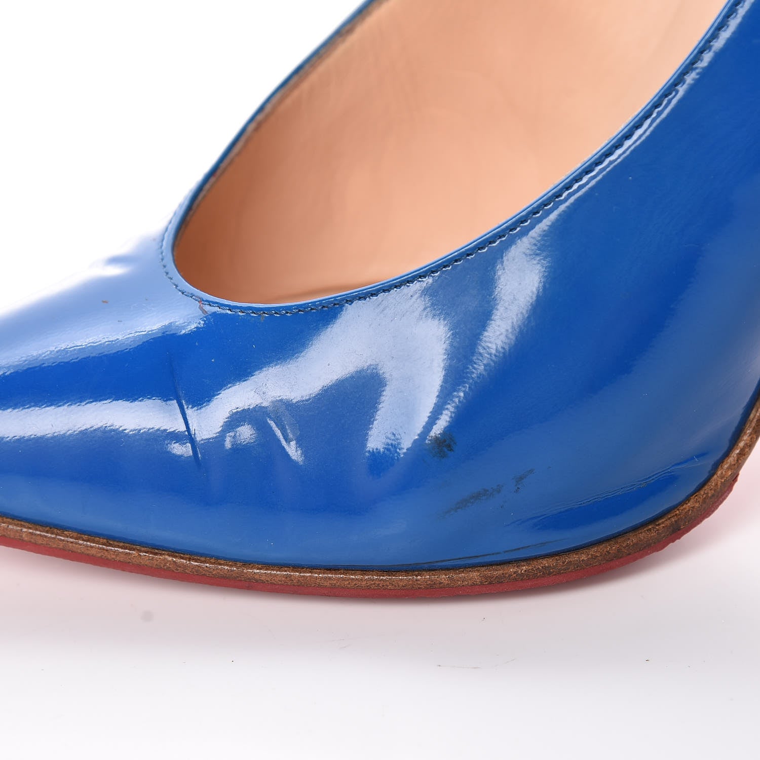 Christian Louboutin Patent Lola Pumps 37 Blue 16 of 24