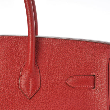 Hermes Buffle Skipper Birkin 35 Rouge Vif 30 of 40