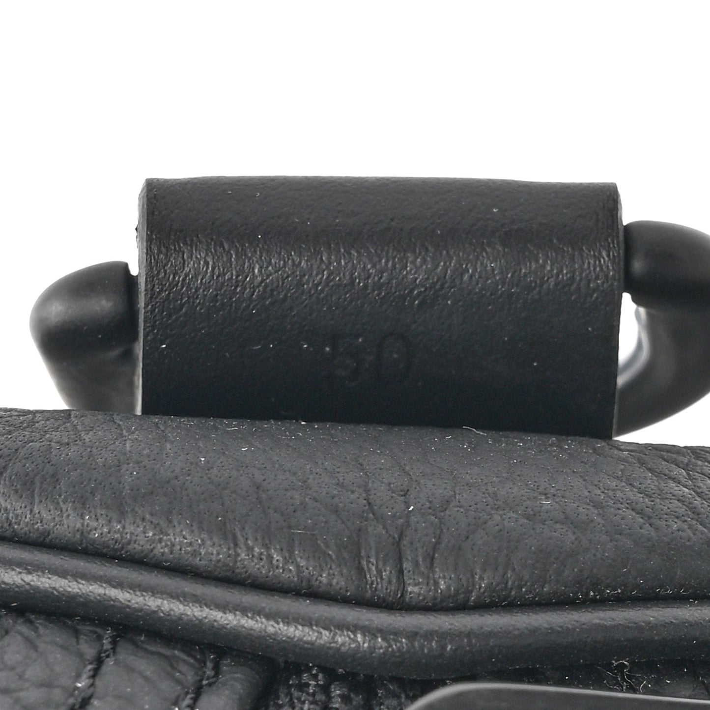 Grained Calfskin Aerogram Keepall Bandouliere 50 Black