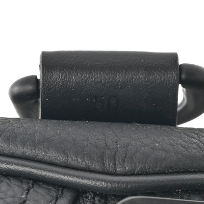 Louis Vuitton Grained Calfskin Aerogram Keepall Bandouliere 50 Black 6 of 10