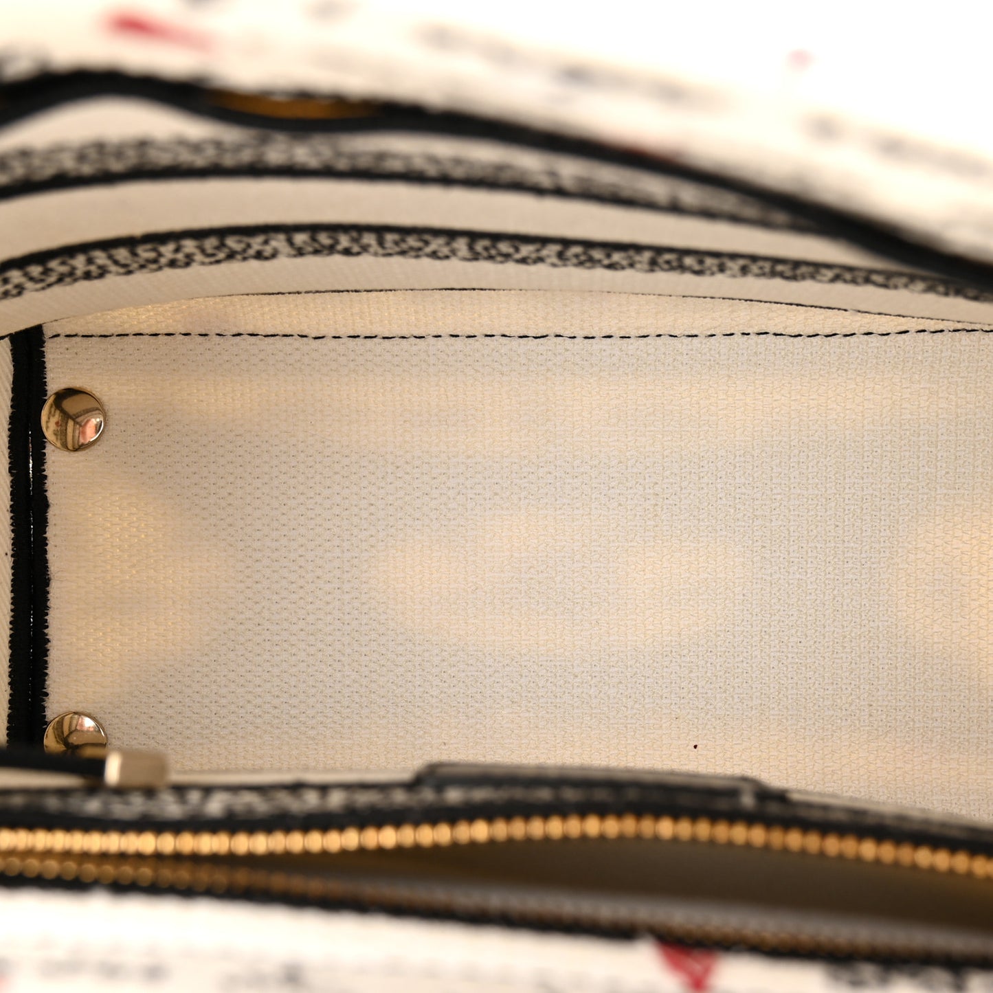 Canvas Embroidered Dioramour Je Vous Adore Medium Lady D-Lite White Black Red