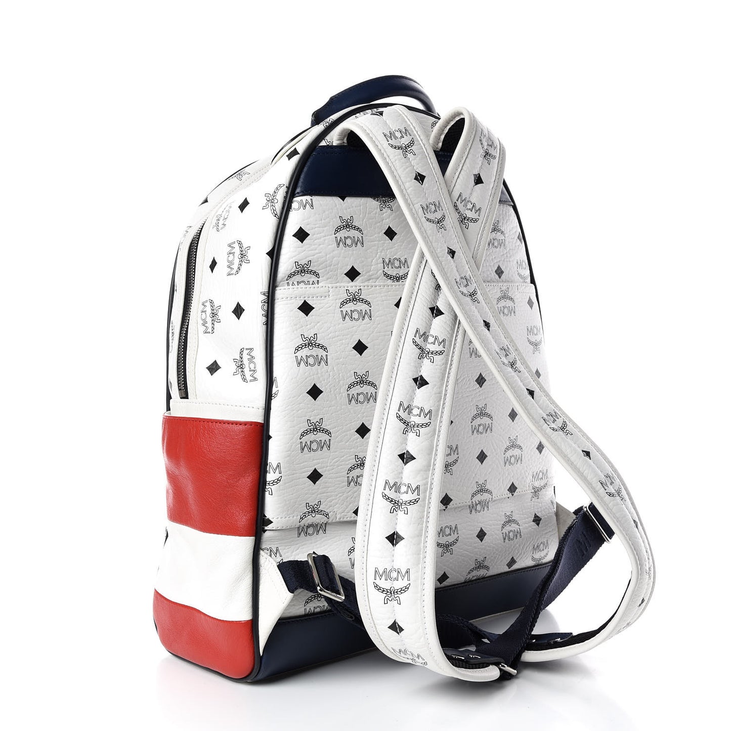 Visetos Medium Stark Backpack White Red