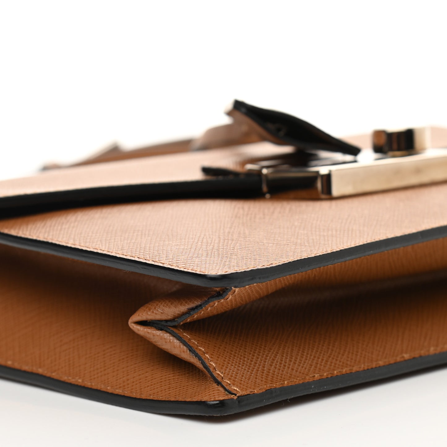 Saffiano Sound Convertible Bag Caramel