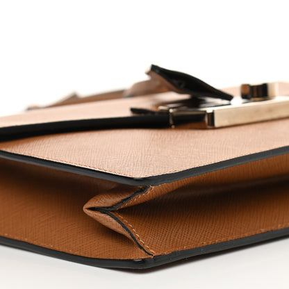 Prada Saffiano Sound Convertible Bag Caramel 9 of 12