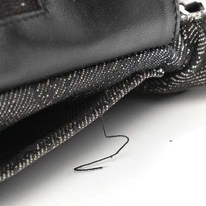 Gucci Denim Monogram Double Pocket Belt Bag Black 28 of 31
