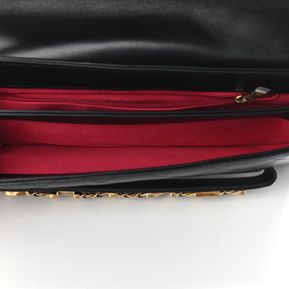 Chanel Calfskin Quilted Enchained Clutch Black 5 of 13