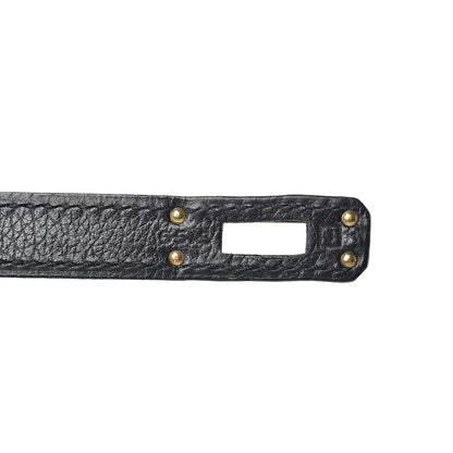 Hermes Evergrain Kelly Pochette Clutch Black 7 of 19