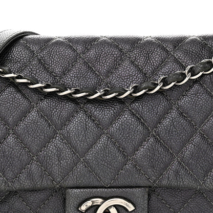 Chanel Iridescent Caviar Quilted Small Chic Flap Grey 9 of 13