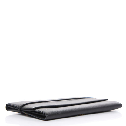 Prada Saffiano Travel Wallet Black Rosso 4 of 11