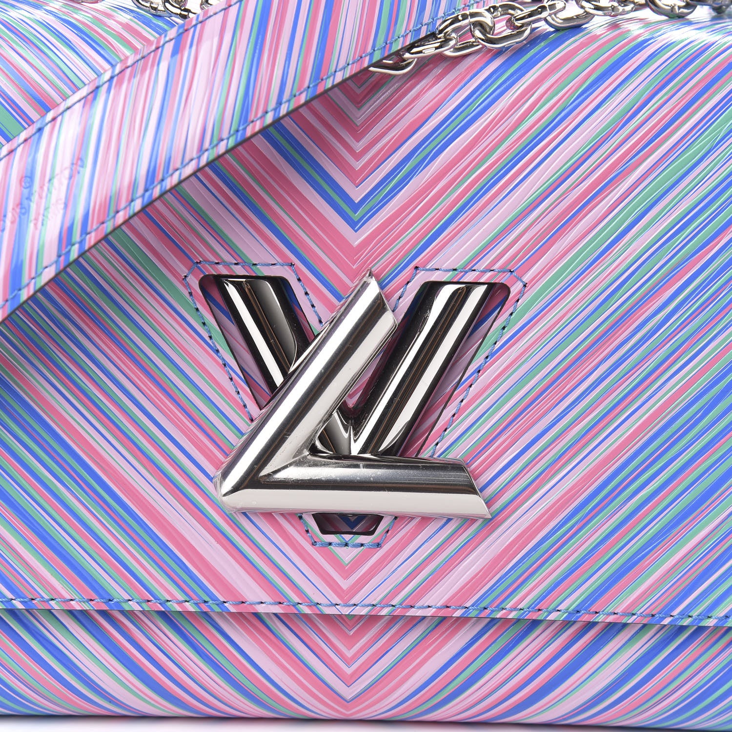 Louis Vuitton Epi Tropical Twist Shoulder Bag MM Blue Rose 9 of 10